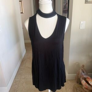 Black Sleeveless Women's Top